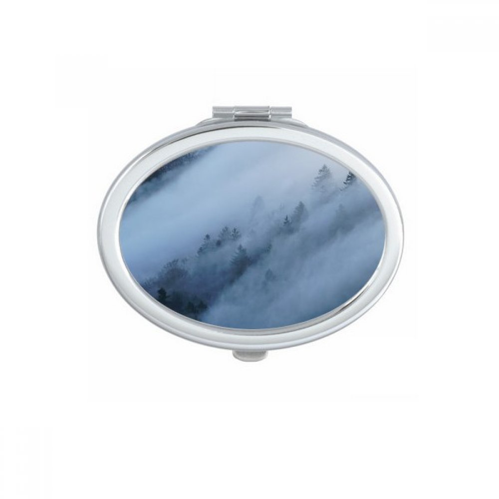 Miroir mignon petit cadeau original motif paysage de brume et nuages