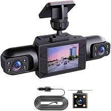 UHD 4K für Dashcam mit 1080P Seitenkameras: 360-Grad-Vollsicht-WLAN für GPS, Parkmonitor, G-Sensor, Weitwinkel (vier Objektive)