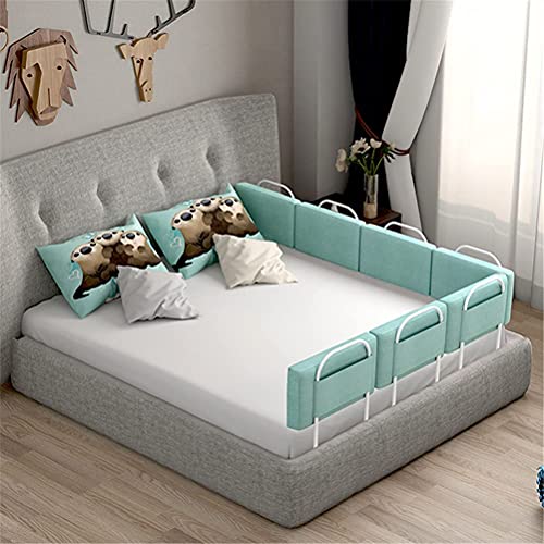 Barandilla de cama universal de 180 cm protector verde ajustable 2