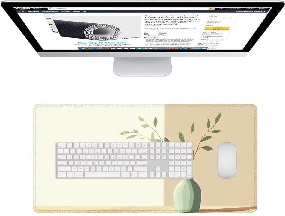 Desk mat grand format 1000x400mm pour optimiser un bureau PC