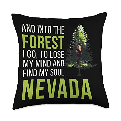 Get The Nv Woodland Camper Hike Rainforest Go Nevada Souvenir Forest Camping Throw Pillow 18x18 Multicolor From Amazon Now Accuweather Shop