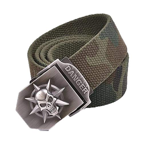 Pluto & Fox Cinturones De Lona Para Hombre Militar 110CM/140CM