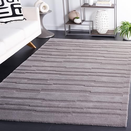 SAFAVIEH Tapete Chatham 4'x6' Lana Gris Hecho a Mano miniatura 1