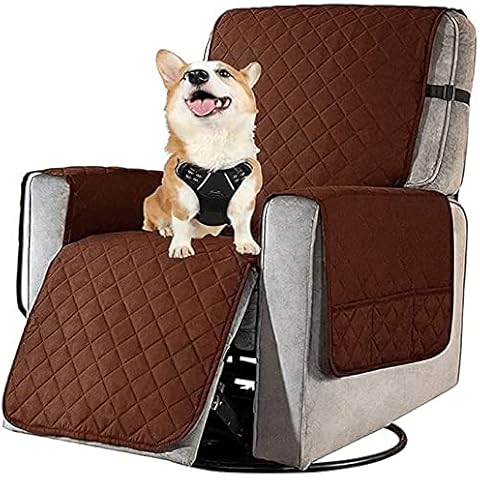 RTSFKFS Armchair Recliner Chair Cover,Relaxation Armchair Slipcover Cover With Pockets Non Slip Furniture Cover for Dogs/Pets for Living Room Couch ​Protector (Color : Color-8, Size : 71cm/28in) Cover