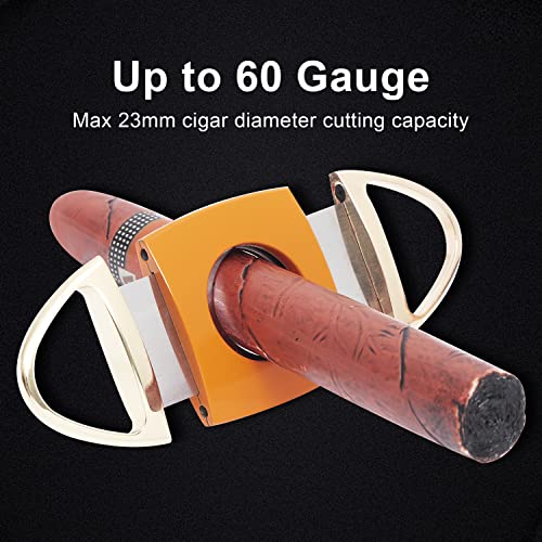 Cigar Cutter Stainless Steel Cigar Lighter Triple Flam 3 Jet Flame Lighter, Gas Lighter Refillable Lighter, Birthday, Best Man， Gift For Father Men #TOP2