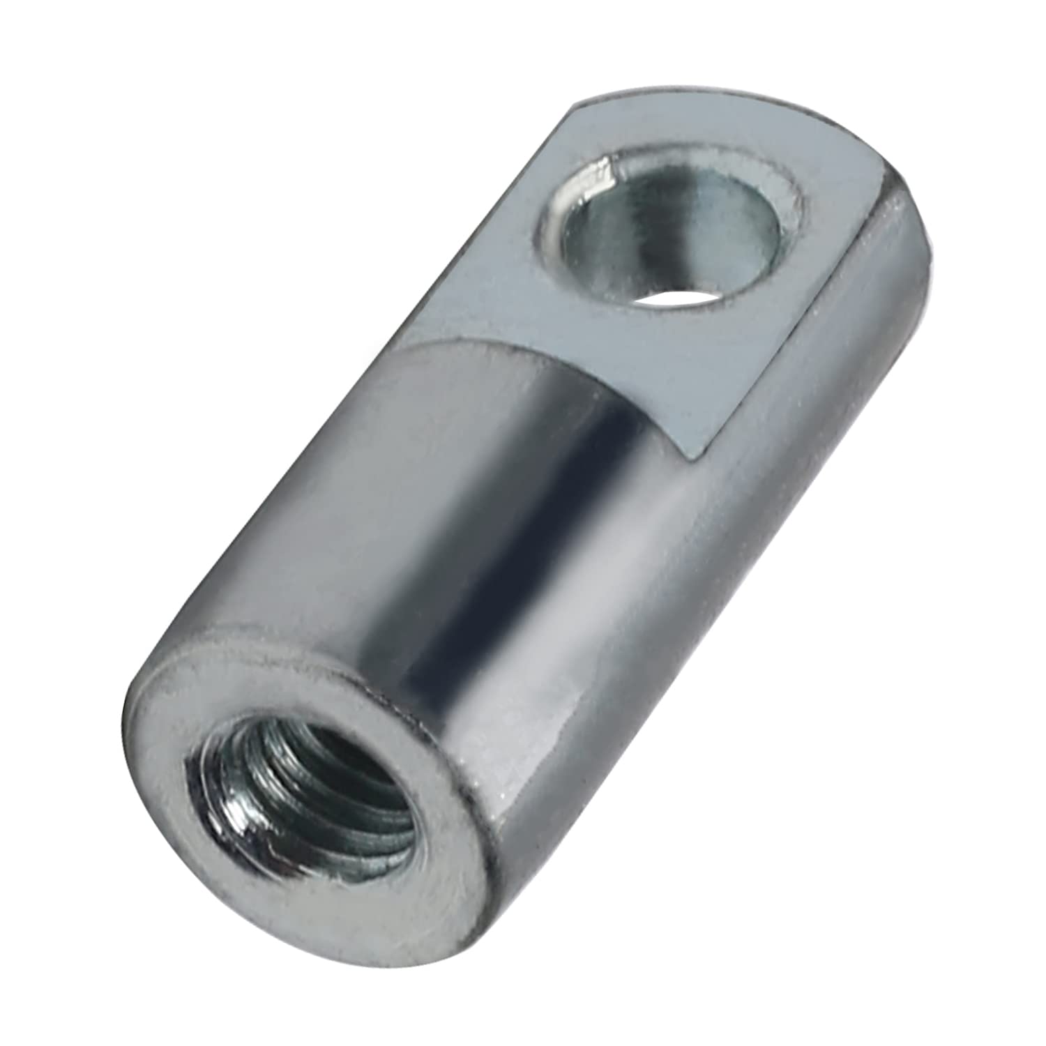 Bettomshin 2Pcs Air Cylinder Rod Clevis End, M8 X 1.25 Female Thread Y Connector, 40mm Length 8mm Joint Inner Distance Quick Connector For Air Cylinder Foot Mounting Work Metal Silver - View #8