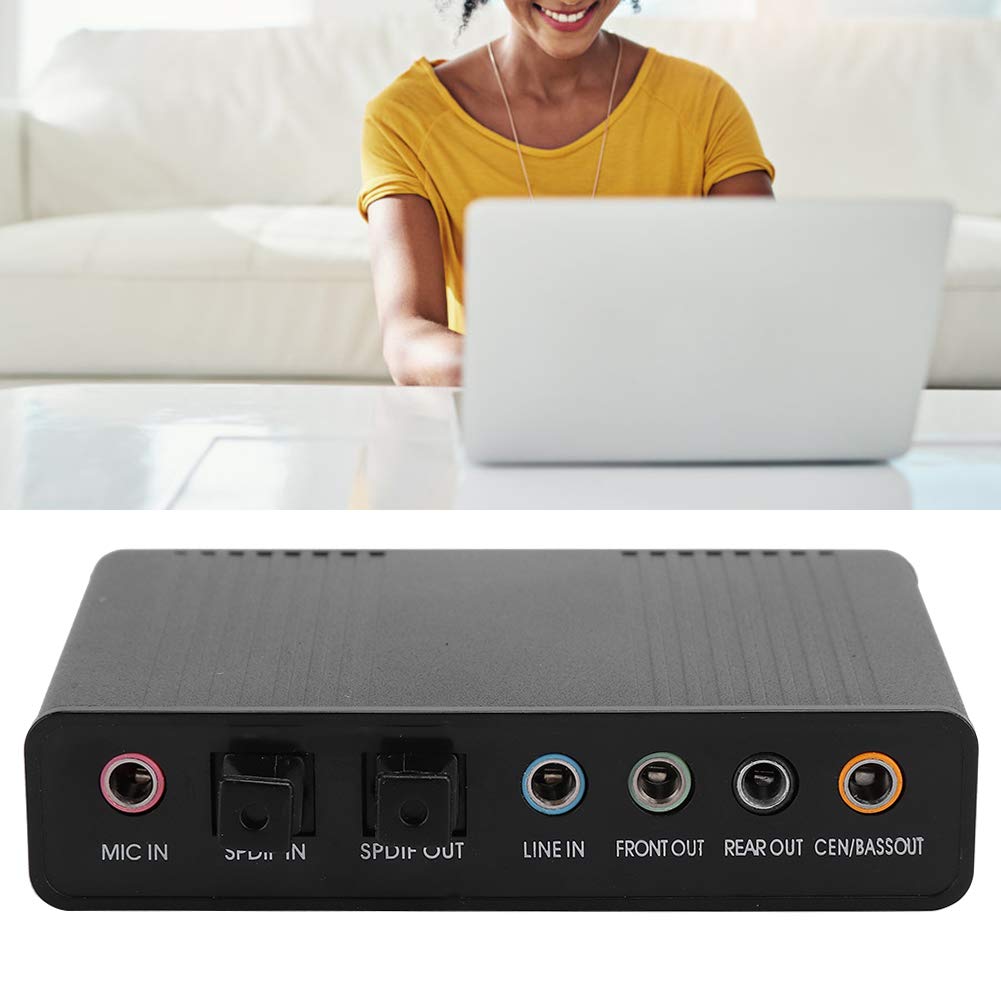 Aluminiowa Karta Dźwiękowa DM-HD10 USB 5.1 do Laptopa, Nagrywanie Karaoke