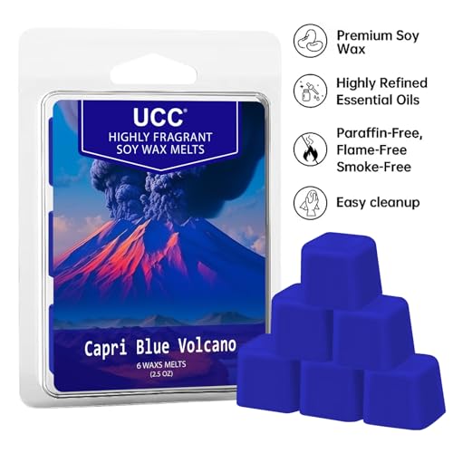 Image of UCC Soy Wax Melts, Strong Scented Wax Cubes, Plant Based Fragrance 4 Pack
