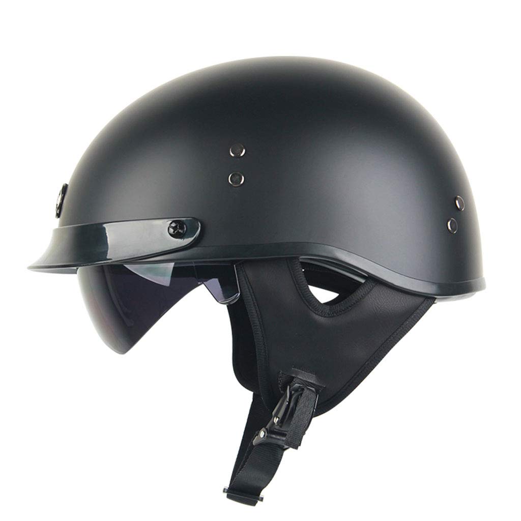 Buy GAOZH Retro Half Helmet,Classic Open Face Helmet,with Sun Visor Men