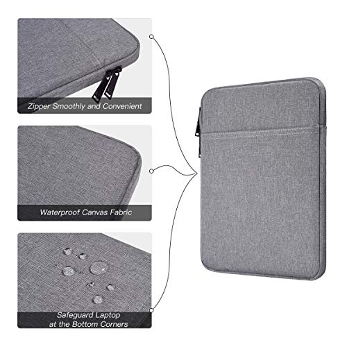 Image of Tablet Sleeve Case for 11 inch Samsung Galaxy Tab A9+ / Galaxy Tab S6 Lite, iPad Air M4 M3, Pro 11 M5,iPad 9 /8 /7 10.2 Bag, Light Grey
