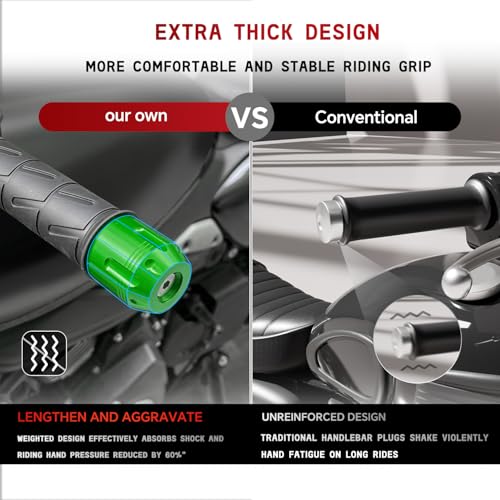 Image of Motorcycle Bar Ends Plug,CNC Handlebar bar Ends Plugs For Ninja400 Ninja500 /1000 /400R /250 /1000SX ZX6R Z650 Z900 Z400 ZX14R ZX10R ZX600 ZX636 ZX4RR ZX4R ER-6n ER-6f GSXR600 750 1000 and other models
