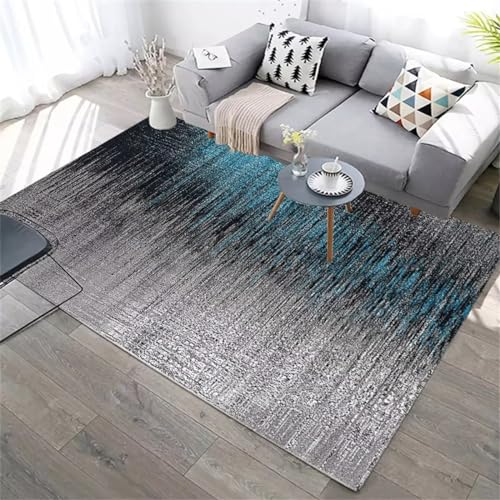 Tapis de porte grand format résistant gris-bleu pour entrée et salon - 2