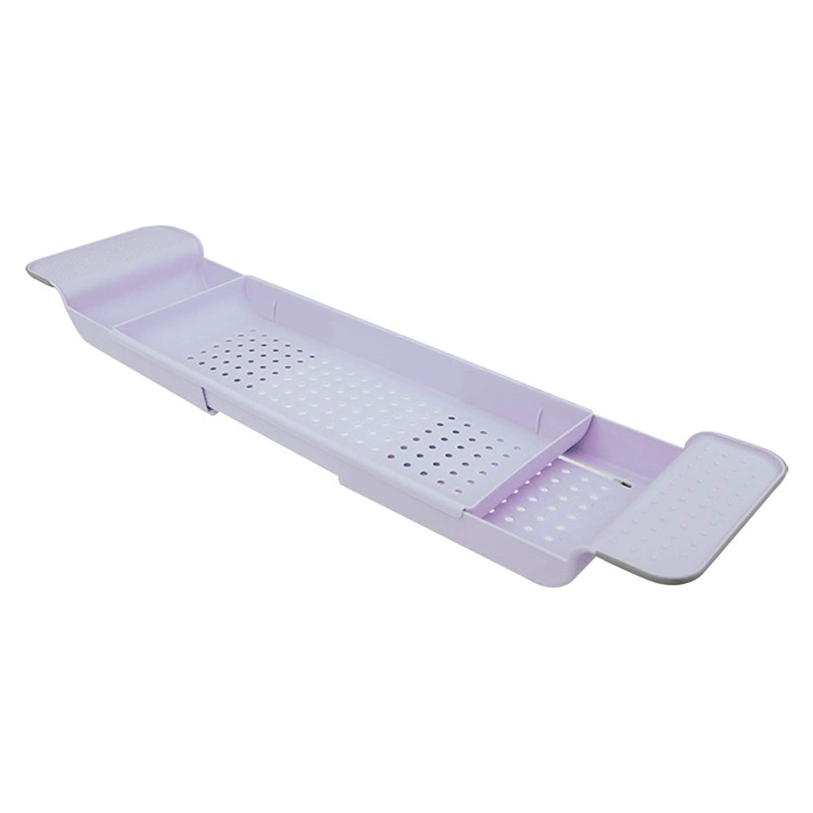 Bandejas para bañera, Rejilla retráctil para Almacenamiento de bañera, Bandeja de baño, Rejilla de Drenaje escalable de plástico, Organizador de Toallas multifunción, Herramientas de baño (