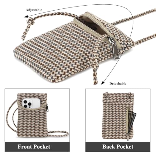 Image of Small Crossbody Women Cell Phone Purse Wallet Bag With Shoulder Strap