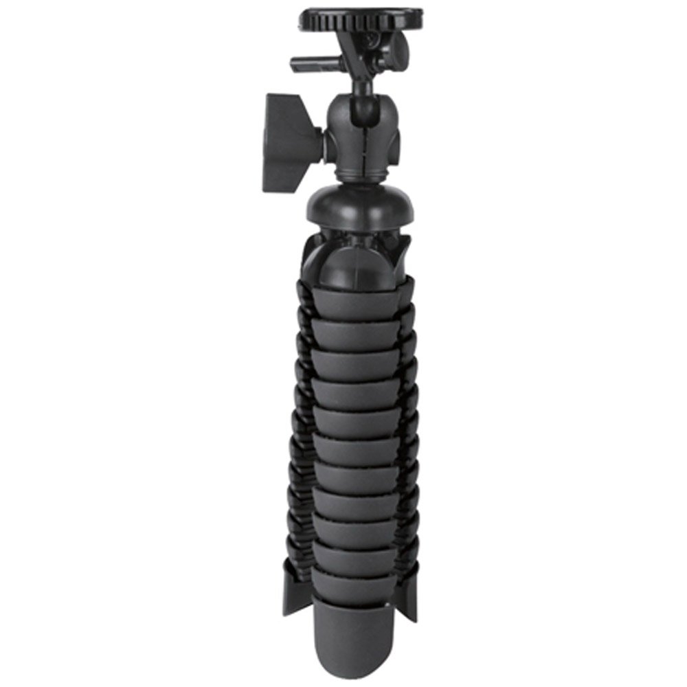 Vivitar Large Rubbarized Spider Tripod Extends 12 inches and rotates 360 Degrees VIV-SP-12-BLK Black