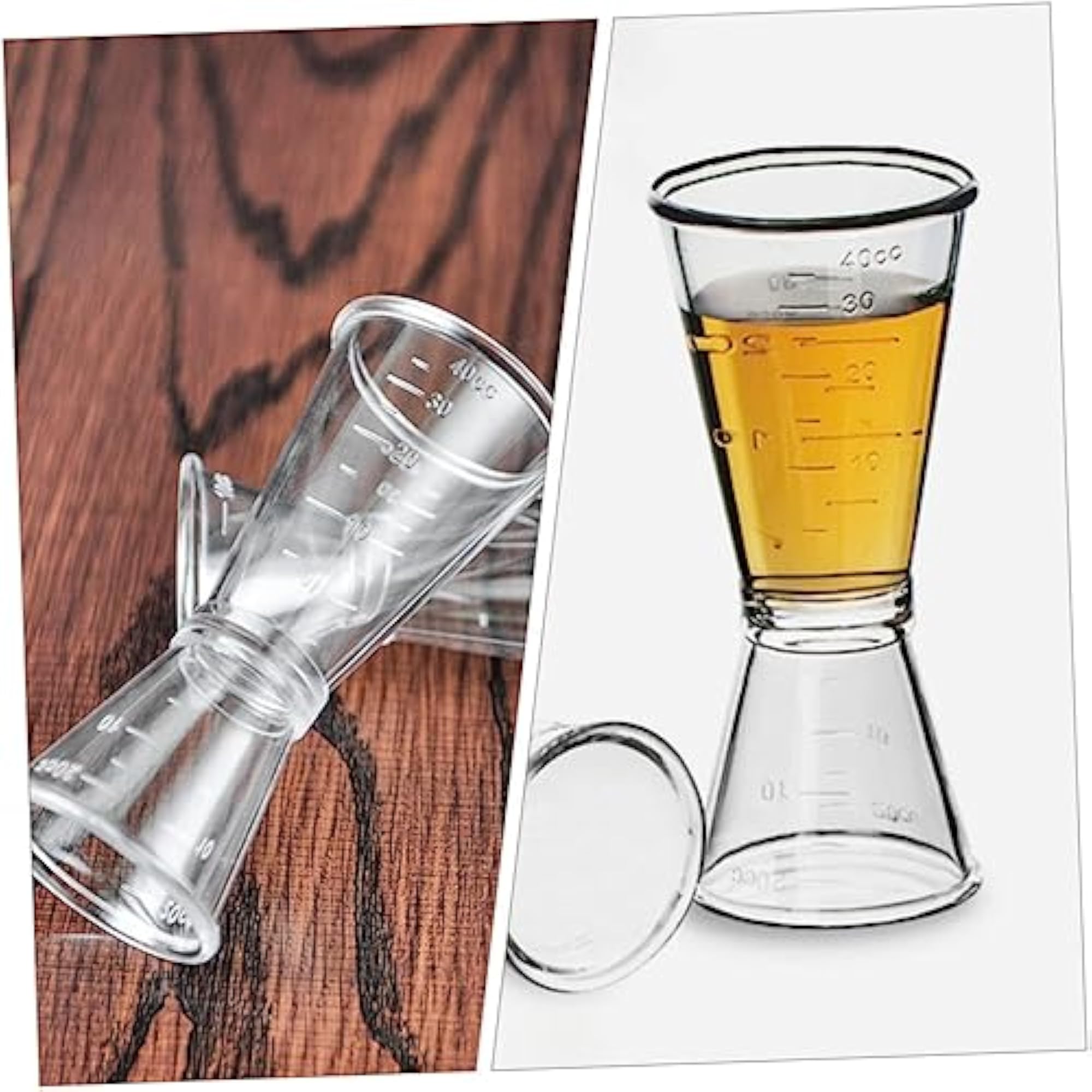 Efficient Cocktail Making Double Jigger Measure Cups