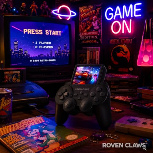 Image of S10 Handheld Gaming Console 520 in 1 Retro Video Game for TV, Rechargeable Battery, AV Output, Portable Gamepad for Kids Boys Girls & Adults