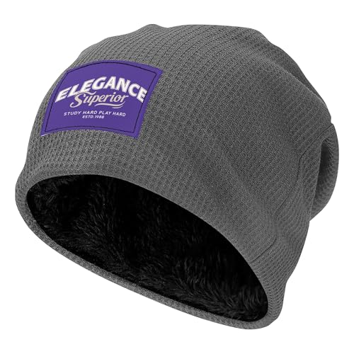 Bonnet léger en maille Gray 18 avec imprimé chiffres d'anniversaire idéal pour l'hiver