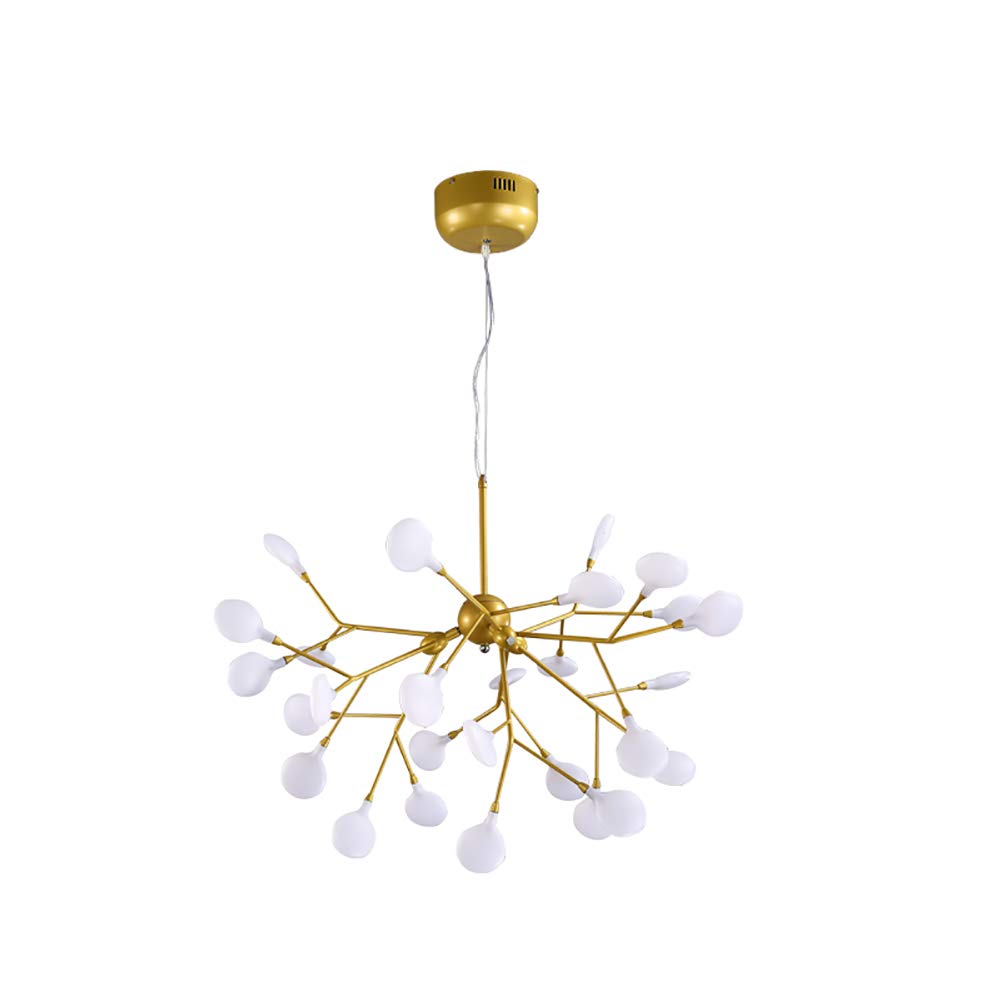 CZYLJLK Sputnik,Modern Metal,G4 Firefly,Creative LED,Dining Room Bedroom Decor Lighting-Golden warm light 27 head