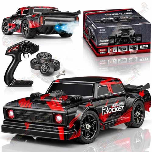 Image of The Little Ones 4x4 Rc Drifting Car - Rc Drift Cars High Speed Remote Control Drift Car 2.4GHz Remote Control Drift Stunt Off Road Cars 360 Rotation Toys for Kids & Adults Boys & Girls [DodgeX]