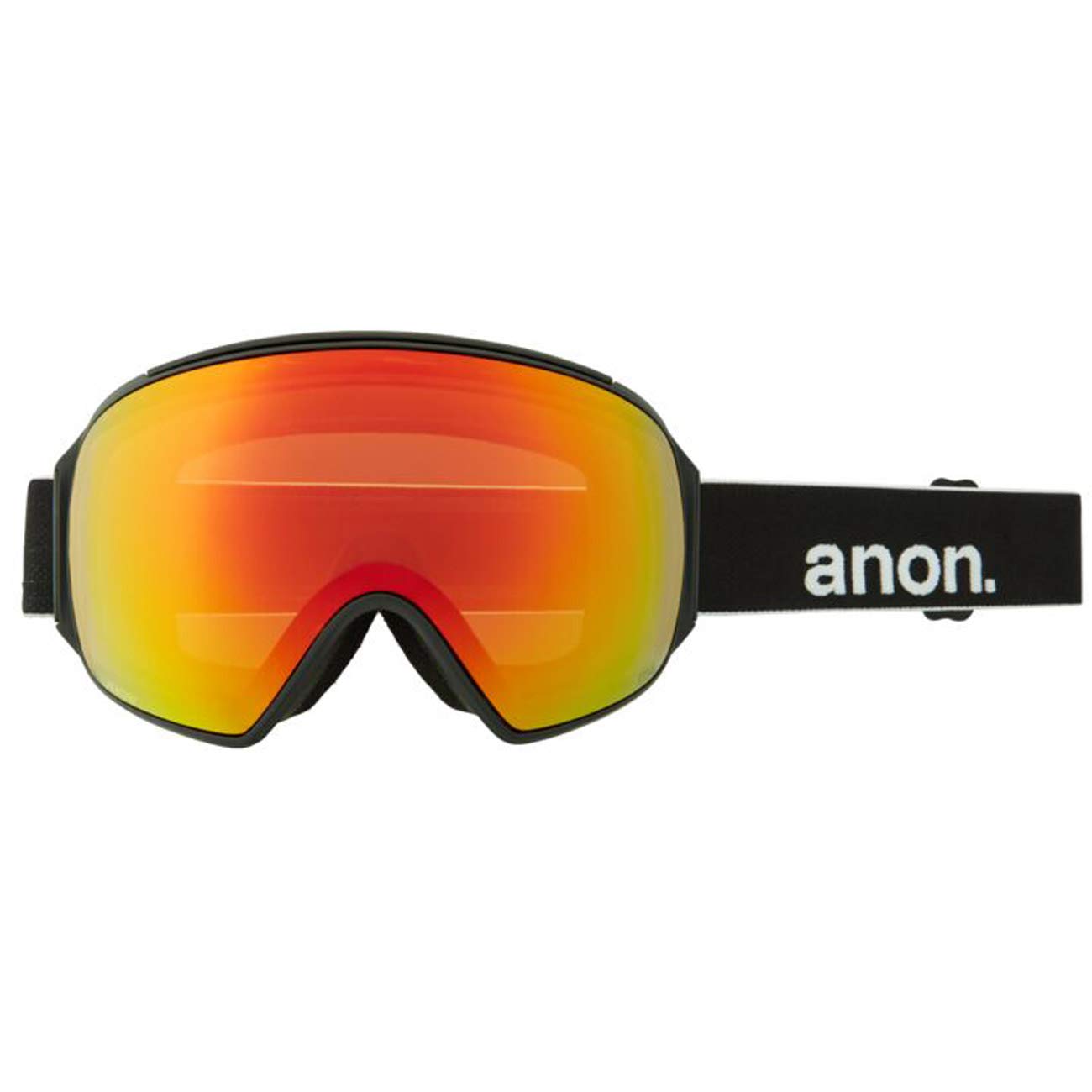 Anon Herren Snowboardbrille M4 Cylindrical, Größe:OneSize, Farben:Black/prcv Sun red