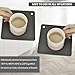 Silicone Trivets for Hot Pots and Pans, Multi-Purpose Trivet Mat for Hot Dishes Set of 4, Heat Resistant Durable Flexible Silicone Pot Mat for Countertop, Easy to Wash and Dry, Dark Gray, Square