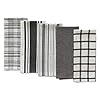 DII Assorted Woven, Kitchen Dishtowel Set, 18x28, Black, 5 Piece #2
