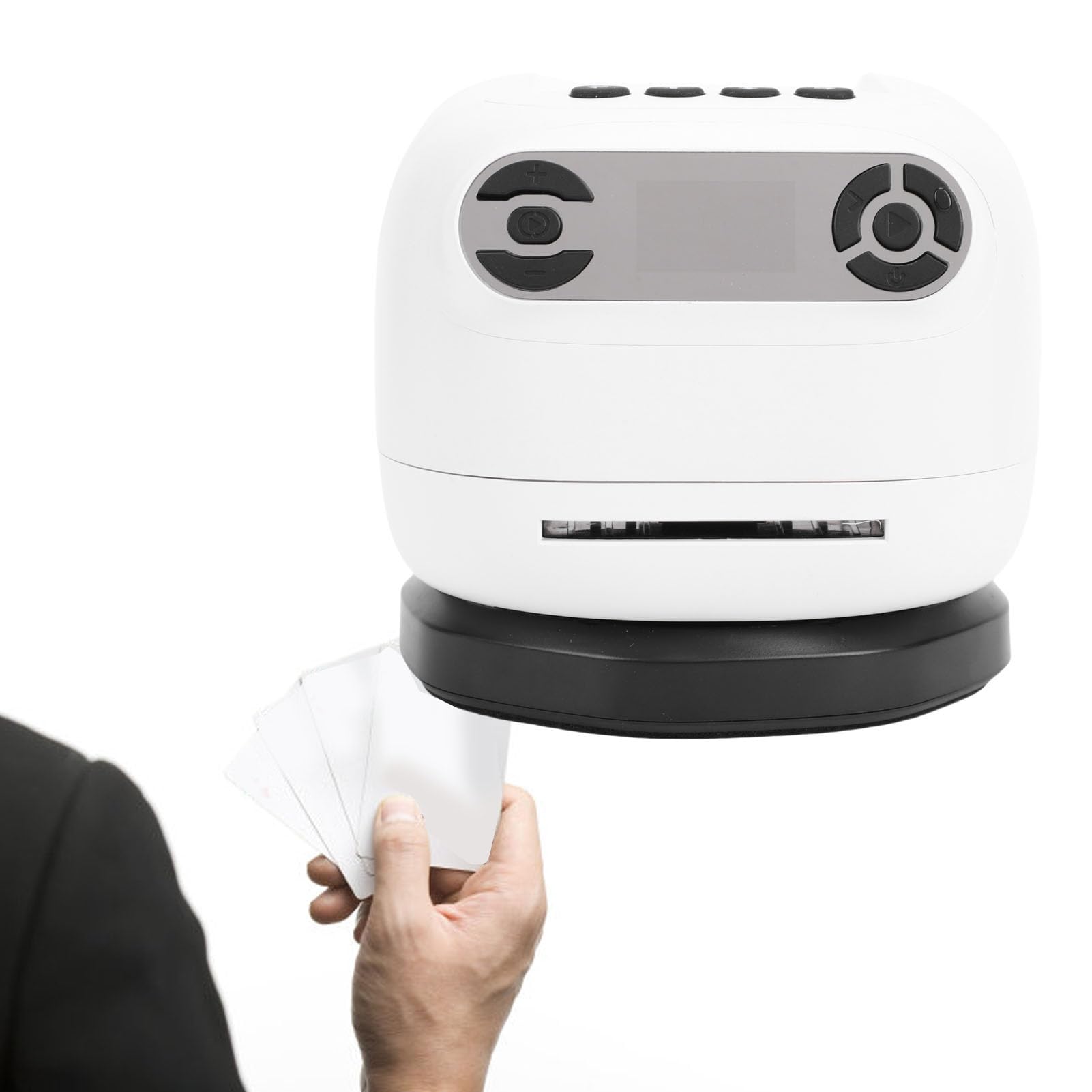 CCYLEZ Automatischer Kartenhändler, 360-Grad Kartenmischmaschine für 8 Spieler, Leiser Motor, 2600-mAh, Anpassungsangebote