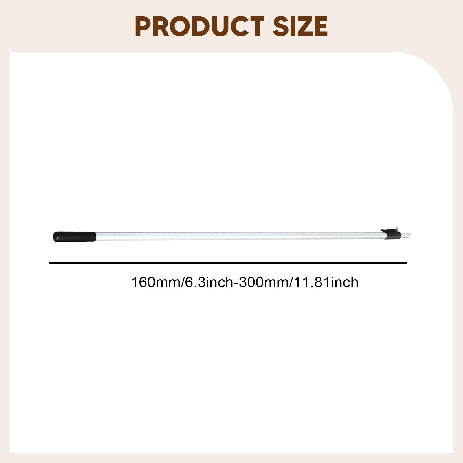 Extension Pruning Manche Extensible Réglable Tige Aluminium pour Taille Arbres Fruitiers Fixation Verrouillage Sûre Outil Élagueur Polyvalent Adapté P, 3m