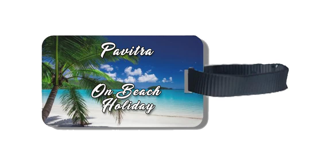 Midas CraftPavitra Name Luggage Tag customised Personalized Tour Travel Tag 04