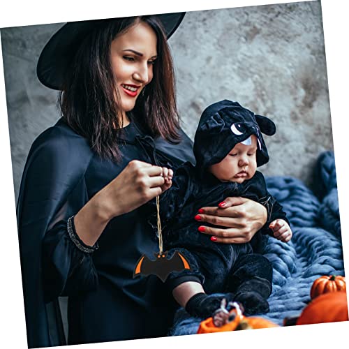 Murciélagos de madera Halloween PRETYZOOM 100 uds para decoración 5
