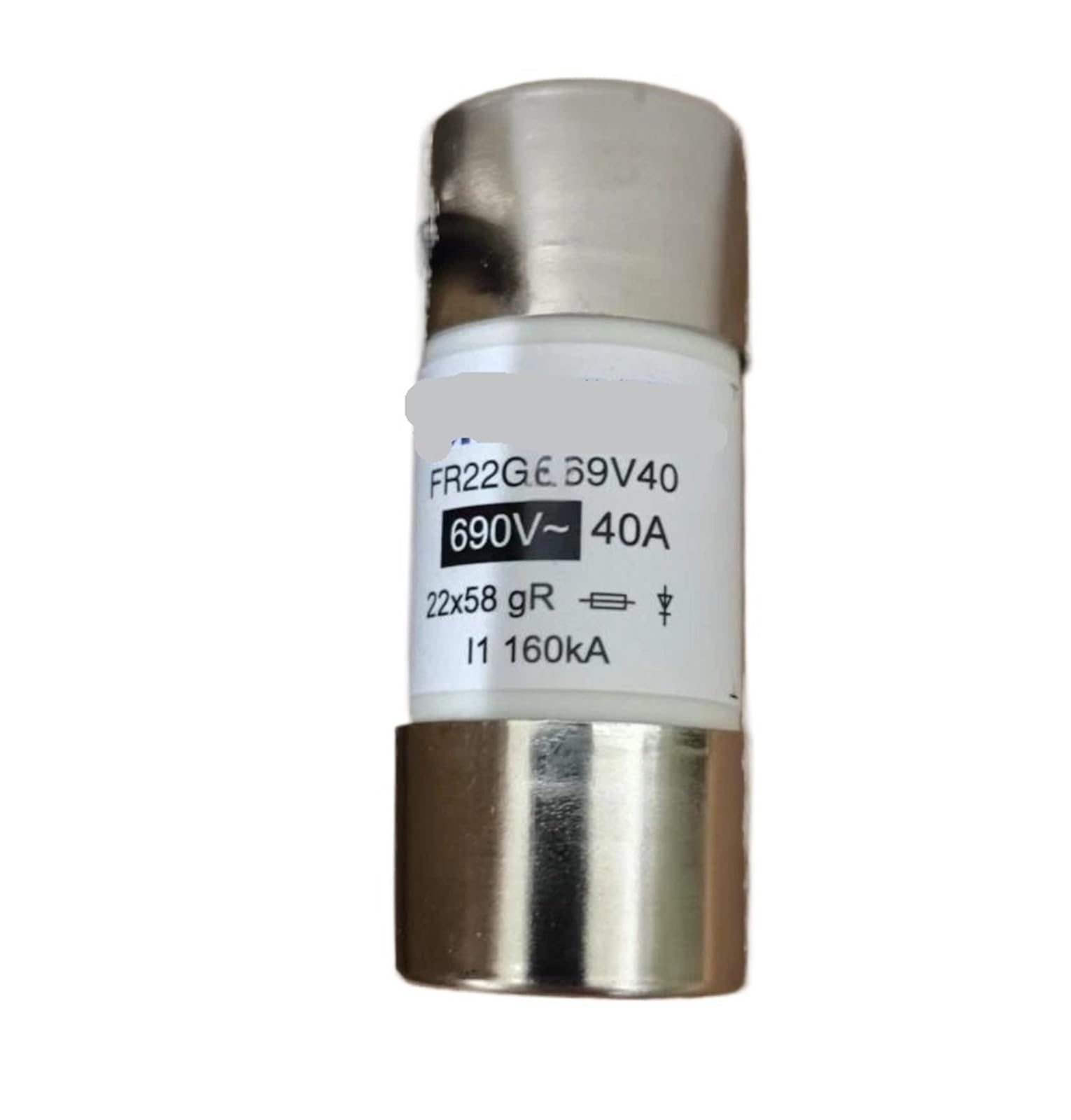 Fusible FR22GC69V40 40A 690V cylindrique taille 22x58 pour protection