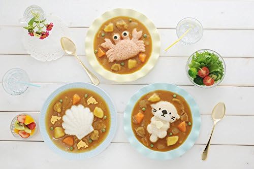 Arnest My Form Rice Press Mold 3pcs (Crab, Sea Otter, Scallop) & Food Press Cutter for Decoration (76780) image 5