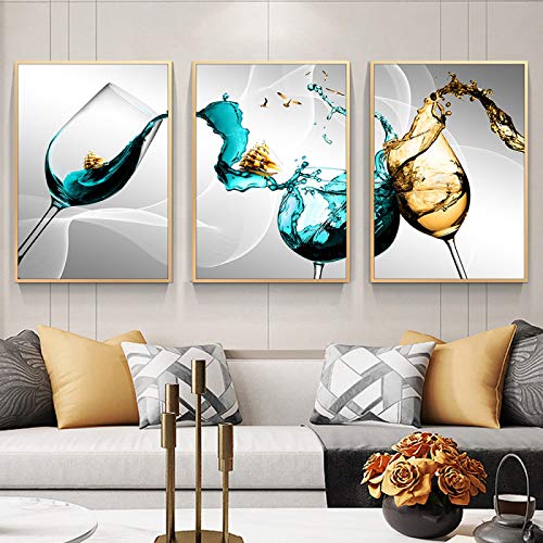 Toile affiches minimaliste art vin decoration murale grand format 60x80cm