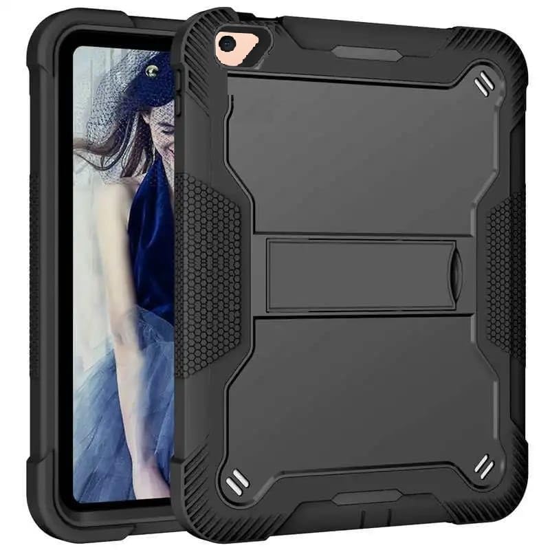 Image of WHITBULL 3 Layer Armor case Cover with Kickstand Compatible with iPad mini 5 (2019) / iPad mini 4 (2015) 7.9 inches, Black
