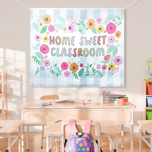Frienda Home Sweet Classroom Wall Tapestry Pastel Classroom Decor