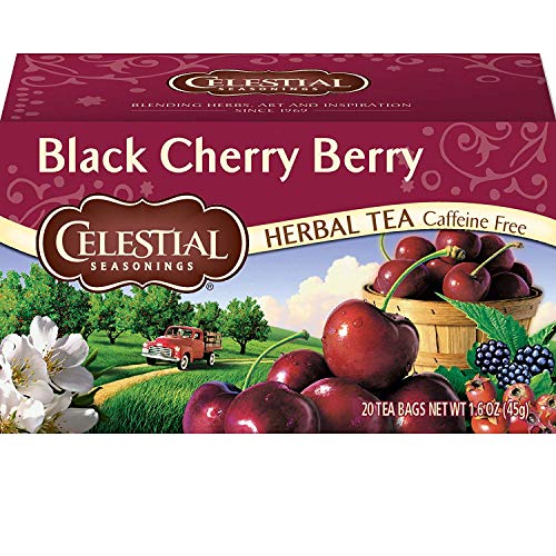 Celestial Seasonings Herbal Tea, Black Cherry Berry, 20 Count (Pack of 6)