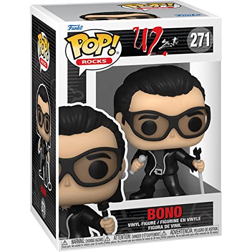POP Rocks: U2, ZooTV – Figurine Bono Funko en vinyle (avec étui de protection compatible), multicolore, 9,5 cm - Les Beatles, Paul McCartney, John Lennon, RIngo Starr, George Harrison POP Rocks: U2, ZooTV – Figurine Bono Funko en vinyle (avec étui de protection compatible), multicolore, 9,5 cm – Image 4