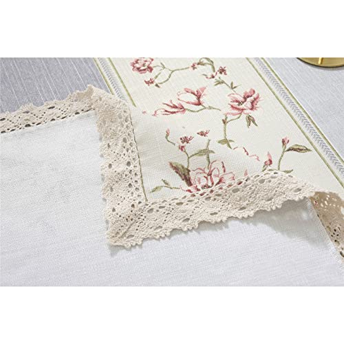 Kbuys Striped Floral Tablecloth Cotton Linen Tablecloth Dust Cover Cloth,Gray,140 * 180Cm #TOP7