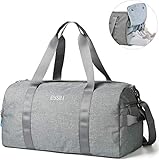 GRÖSSE UND GEWICHT PERFEKT 50x22x25 cm, 28 Liter, 0,6 kg. Durchdachtes Konzept der Trainingstasche, alles passt (Smartphone, Handtuch, Trinkflasche, Buch, Sportkleidung, Schuhe, Shaker, Geldbeutel).