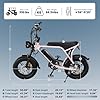 OUXI Electric Bike for Adults, 16" Fat Tire Ebike with 36V 10.4Ah Removable Battery, Moped Style EBike Up to 20MPH, 500W Upgrade Powerful Motor, Ebike for Leisure Riding & Commuting #1