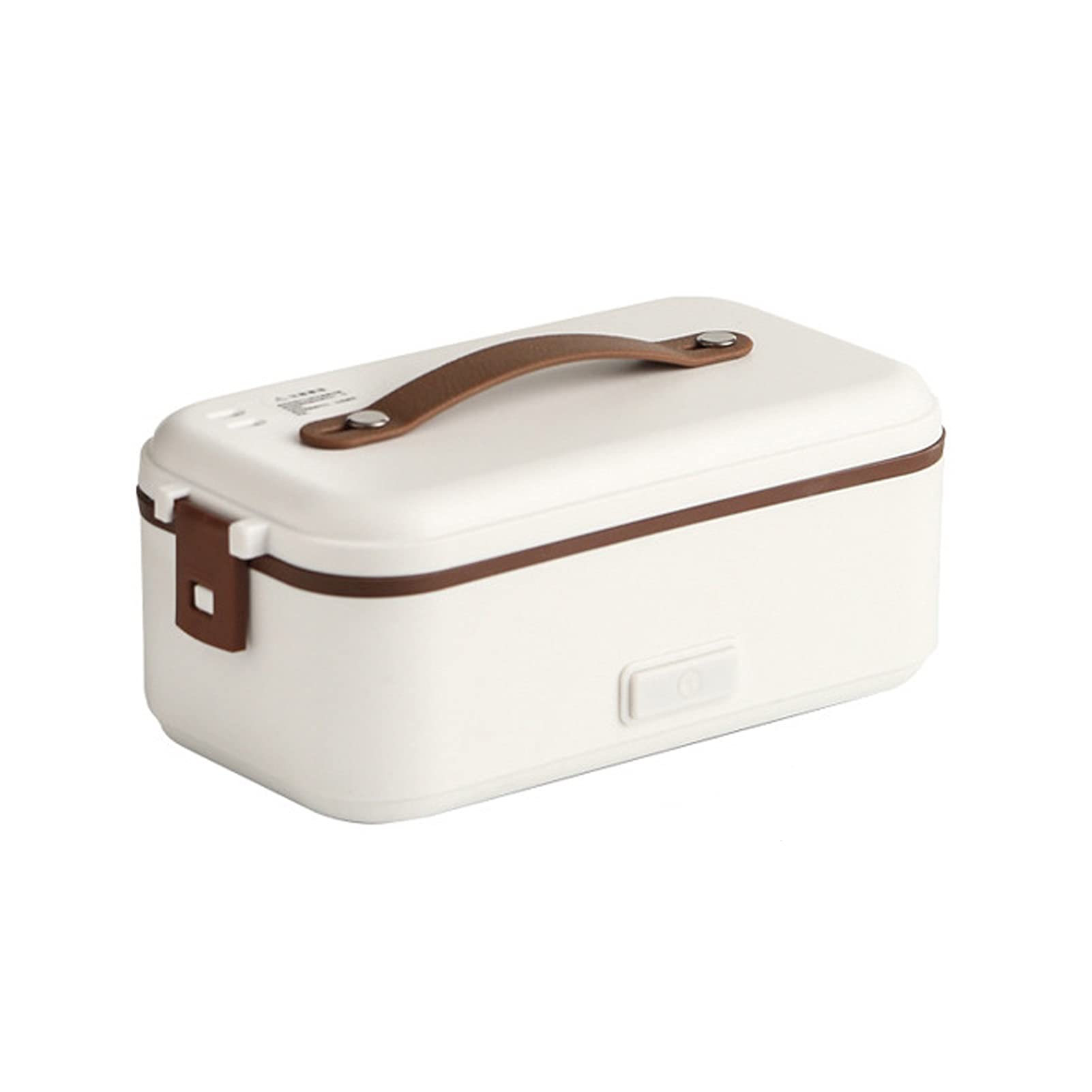 Electric Heating Lunch Box 1L Portable Food Warmer For Home Thermal Lunch Box With Removable Food-Grade Stainless Steel Container Heated Lunch Box For Office School ( Color : White , Size : 3-layer )