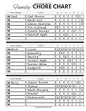 Family Chore Chart: Weekly Chore List | Weekly Planner | Seven Year Organizer | Undated Family Planner | Weekly Family Chore Chart | Family Chore Organizer