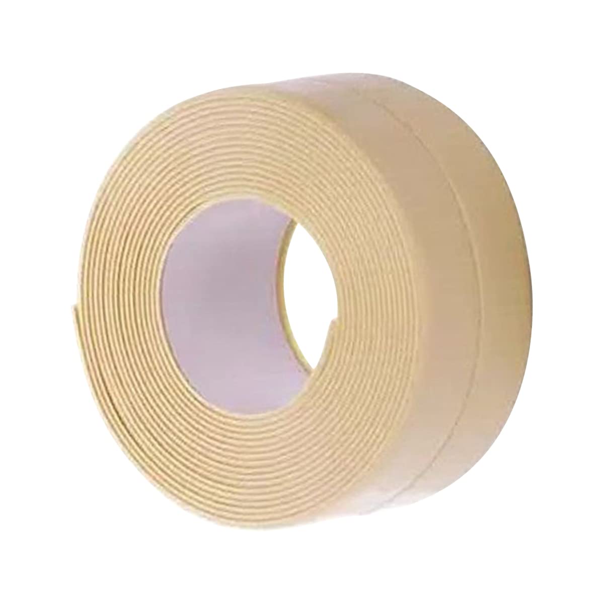 Queenbox 1.5x118in Caulk Tape Strip, Self Adhesive Decorative Tub Caulking Tape for Sink Bathroom Kitchen Wall Corner, Yellow