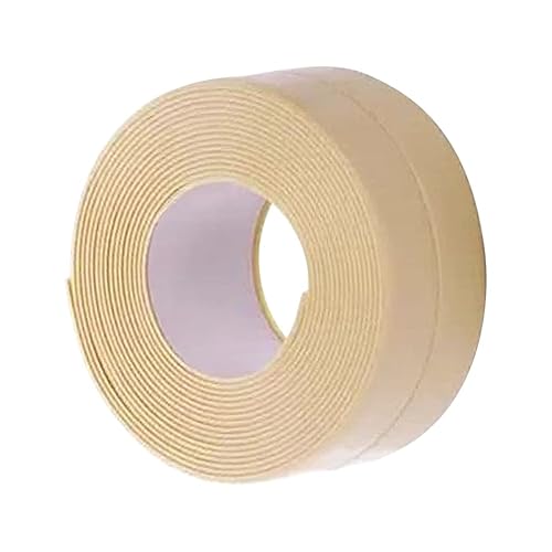 Cinta selladora de cinta de calafateo de 0.8 x 39.4 pulgadas, cinta de sellado autoadhesiva impermeable para protector de borde de fregadero