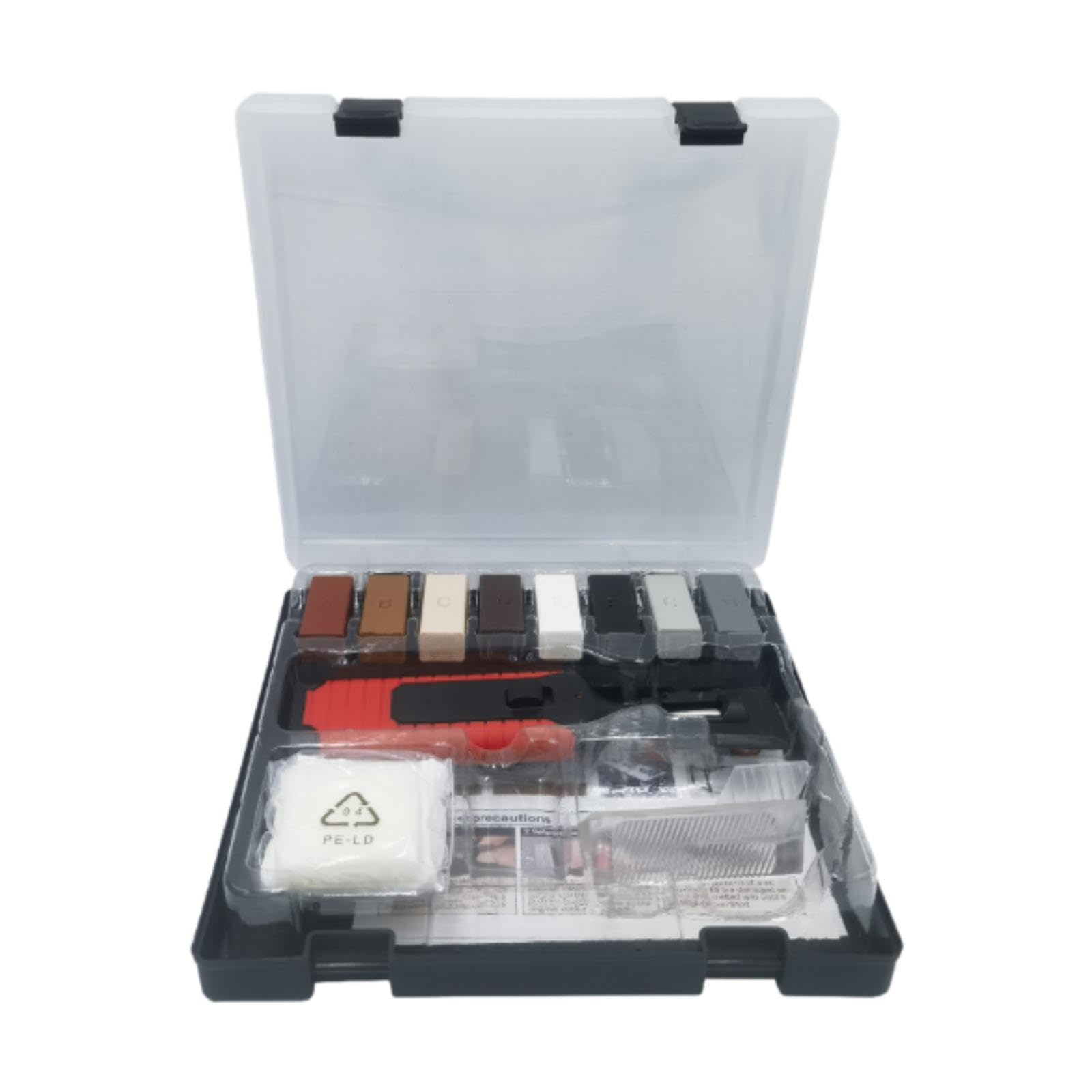 Kit de Reparación de Suelos de Madera con Herramientas para Reparar Laminados Y Estuche para Reparar Arañazos.