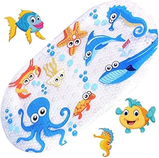 Anlass kids cartoon non-slip mats, mildew-resistant non-slip mats for children. Octopus