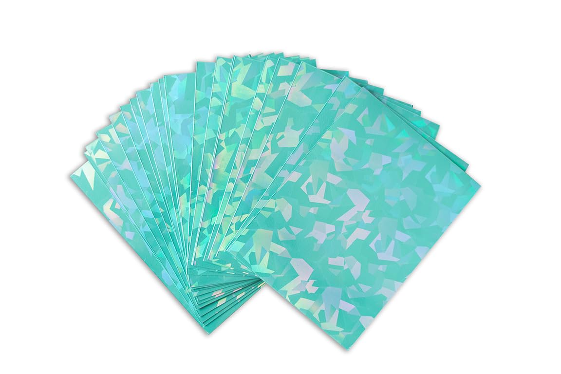 Amazon.com: Premium Preferred Protection 100 Mint Holographic Card Sleeves  Perfect Fit Shiny Trading Card Sleeves Standard Size Pokemon Sleeves