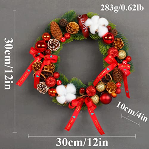Couronne de Noël en coton réutilisable pour simplifier vos décorations