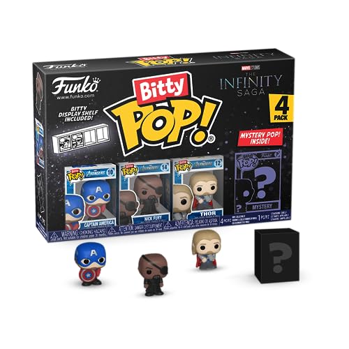 Funko Bitty POP! Marvel - Capt. Captain America 4 Paquete
